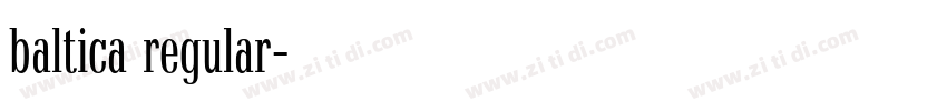 baltica regular字体转换